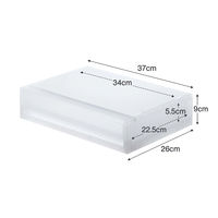 【まとめ買いセット】無印良品 ポリプロピレン 小物収納ケース ワイド 小 幅37×奥行26×高さ9cm 1箱（8個入） 良品計画