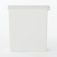 無印良品 ポリプロピレンごみ箱 角型 ミニ（約0.9L） 約幅7×奥行13.5×高さ14cm 良品計画