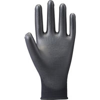 【ウレタン背抜き手袋】 アトム ケミソフトブラック 1550 M 1セット（10双：1双入×10袋）
