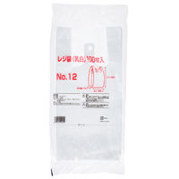 国産レジ袋　乳白　12号　1セット（12000枚：1000枚入×12箱）　福助工業  オリジナル