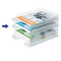 ライツ　レタートレー　スタンダード　クリア　A4　5227-10-03　1セット（12個）