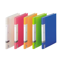 リヒトラブ　クリヤーブック＜サイドベンツ＞　A4タテ　40ポケット　赤　G3401-3