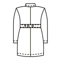 KAZEN 261ー90 シロ M 1着　白衣　ドクターコート（直送品）