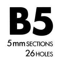 コクヨ ルーズリーフ(さらさら)方眼罫 B5 ノ-837S-5N 1袋(50枚入)