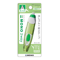 トンボ鉛筆　修正テープ　モノ2ウェイC60グリーン　CT-PEX5C60　4個　（直送品）
