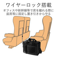 エレコム セキュリティキャリングバッグ モバイルプリンタ収納 BM-SE04BK 1個（直送品）