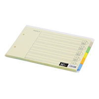 キングジム カラーインデックス B5ヨコ 5山 2穴 906　10組