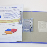 キングファイル　スーパードッチ　A4タテ　とじ厚30mm　青　キングジム　両開きパイプファイル　1473