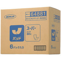 ネピアテンダー　パッドスーパー300　1箱（180枚：30枚入×6パック）　王子ネピア