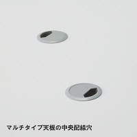 Garage（ガラージ） マルチパーパステーブル サイド幕板パネル付 ホワイト  幅 1200×奥行き1200×高さ720mm  1台（5梱包）（直送品）