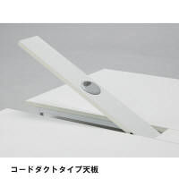 Garage（ガラージ） マルチパーパステーブル サイド幕板パネル＋コードダクト付 幅 2400×奥行き1200×高さ720mm  1台（10梱包）（直送品）