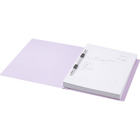 アスクル　フラットファイル　A4タテ　エコノミータイプ　10冊　バイオレット　紫  オリジナル