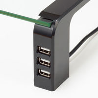 キングジム デスクボード （USBハブ付） ブラック THDBU-20K 1台