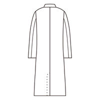 住商モンブラン 男子長袖診察衣 ダブル LL 81-363 1枚　白衣　ドクターコート　メンズ