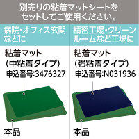 テラモト 粘着マットフレーム　グリーン 720×1020ｍｍ 屋内用  MR1234400　1枚