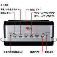 サンワサプライ ワイヤレスポータブル拡声器 MM-SPAMP5 1台
