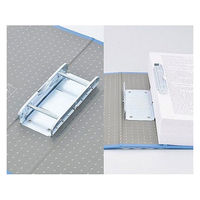 ハピラ 片開きパイプ式ファイル A4タテ とじ厚50mm グレー
