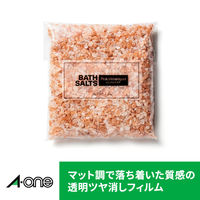 エーワン（A-one）ラベルシール パッケージラベル つや消しフィルム レーザー シール ステッカー A4 透明 12面  10シート  29461
