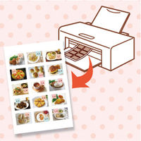 エーワン（A-one）ラベルシール 写真シール 高画質フィルムタイプ インクジェット シール はがきサイズ 10面 3シート  29662