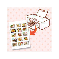 エーワン（A-one）ラベルシール 写真シール 高画質フィルムタイプ インクジェット シール はがきサイズ 9面 3シート  29668