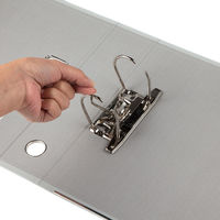 レバー式アーチファイル A4タテ 背幅80mm グレー SGLAF8GY ハピラ