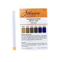 アズワン pH試験紙 PP(ポリプロピレン)スティックタイプ pH8.4~10.0 1箱(100枚入) 009.3 1箱(100枚)（直送品）