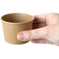 ストリックスデザイン フードカップ 未晒し 100ml 1セット（500個：50個入×10袋）