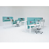 オカムラ スタンディングデスク スムースフォルムエッジI 幅1200 ライト/ホワイト 3S20AD MY32（直送品）