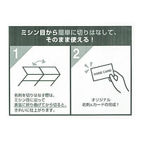 【アウトレット】名刺＆カード マイクロミシン厚手 IT-510NE-U 46901 1箱（500シート入） プラス