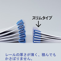 アスクル レール式クリアーホルダーPET 20枚とじ白 A4タテ BPA-RCPW 1セット（30冊）  オリジナル