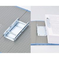 ハピラ 片開きパイプ式ファイル A4タテ とじ厚50mm グレー 1箱（36冊：12冊入×3箱）