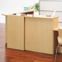 アール・エフ・ヤマカワ 木製カウンター ハイカウンター レジカウンター ナチュラル 幅600×奥行500×高さ1000ｍｍ RFRGC-NNJP 1台