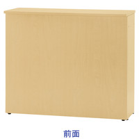 【組立設置込】アール・エフ・ヤマカワ 木製カウンター ハイカウンター書庫型 ナチュラル 幅1200×奥行450×高さ1000ｍｍ