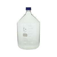 柴田科学 ねじ口瓶丸型(デュラン(R)) 青キャップ付 10000mL 2-077-08 1本（直送品）