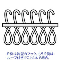 クラレファスニング　両面使えるマジックバンド　幅20mm×長さ3m　黒　1巻