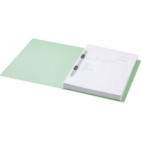 アスクル フラットファイル A4タテ グリーン エコノミータイプ 3冊  オリジナル