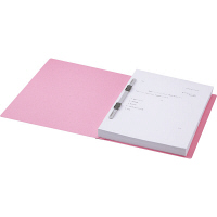 アスクル　フラットファイル　A4タテ　エコノミータイプ　3冊　ピンク  オリジナル