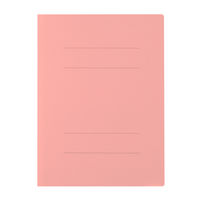 プラス　フラットファイル厚とじ　A4タテ　樹脂製とじ具　ピンク　3冊　No.021NW