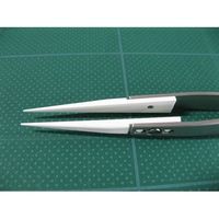 アズワン セラミックチップピンセット 71MZ 1本 6-7909-11（直送品）