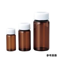 アズワン スクリュー管瓶 110mL 褐色 SCC (純水洗浄処理済み)1箱(10本×5袋入) No.8 1箱(50個) 7-2222-06（直送品）