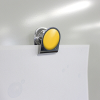 プラス カラーマグネットクリップ(小)イエロー 80568 1個