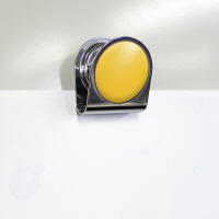 プラス カラーマグネットクリップ(大)イエロー 80563 1個