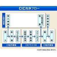 アズフィット スーパーピュア PVC パウダーフリー クリーンパック S 1箱 (50枚パック×2パック入) 1-4695-03（直送品）