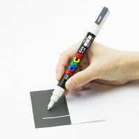 三菱鉛筆 ユニポスカ 細字 PC-3M 白 PC3M.1 1セット（5本） uni（ユニ）