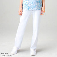 フォーク（FOLK） ストレートパンツ（総ゴム） ホワイト LL 6007EW-1　白衣（直送品）