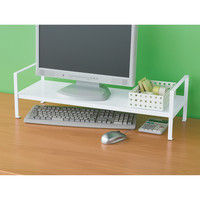 ソニック 机上台 2段階高さ調整 幅690mm ホワイト DA-5927-W 1セット（3個）