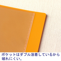 スーパーエコノミークリアーファイル+ 固定式40ポケット 30冊 イエロー プラス