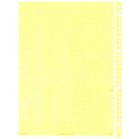 コクヨ　クリヤーブック替紙（カラーマット）　A4タテ30穴　黄　ラ-880NY　1箱（200枚：10枚入×20袋）