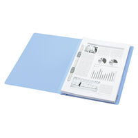 コクヨ　PP製フラットファイル　A4タテ　150枚とじ　背幅20mm　青（ブルー）　フ-H10B　1セット（100冊）