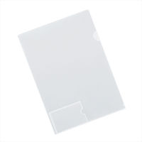 コクヨ　クリヤーホルダー（名刺ポケット付）　A4　透明　フ-MP750T　1セット（25枚：1枚×25）